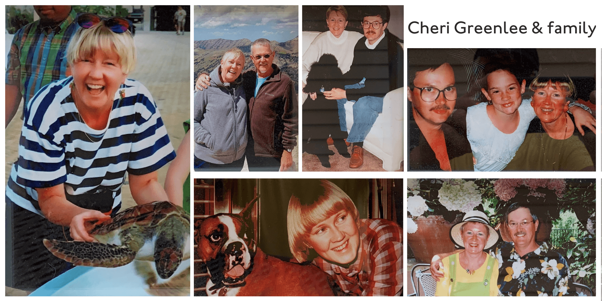 Pictures of Cheri Greenlee and her family