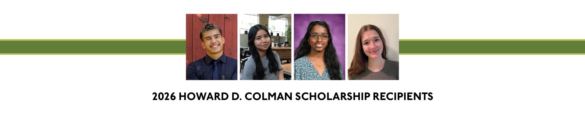 2026 HDC Scholarship Recipient Headshots