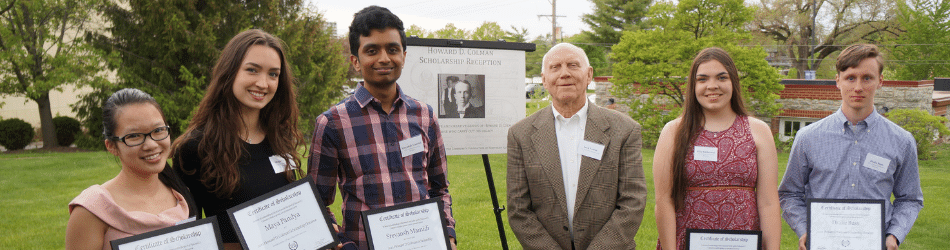 Picture of 2021 Colman Scholarship and Honorarium Recipients with Jack Tower, grandson of Howard D. Colman