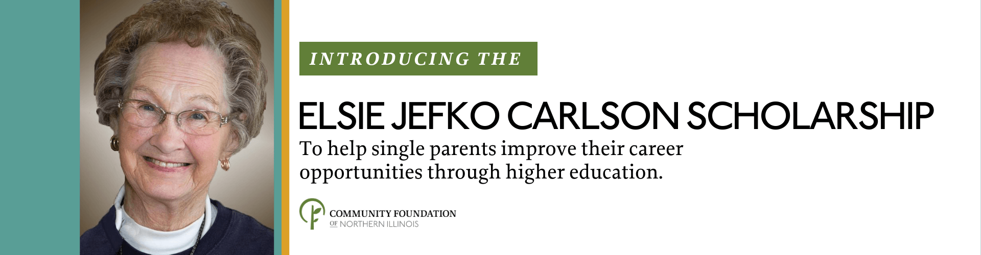 Elsie Jefko Carlson Scholarship provides support for single parents