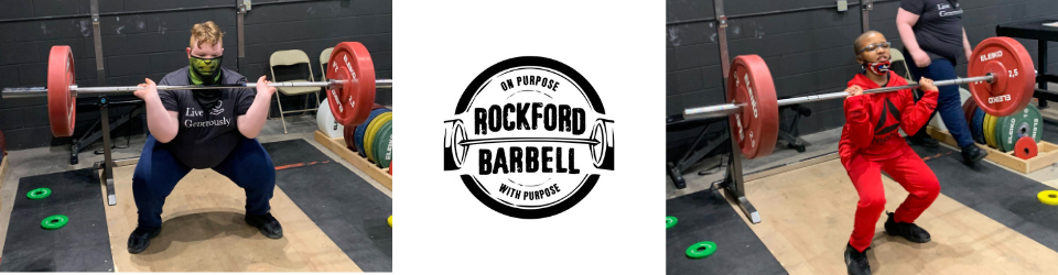 Rockford Barbell Youth Weightlifting Program. Picture of a boys lifting weights in a gym.