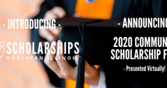 Introducing Scholarships Northern Illinois, announcing 2020 Community Scholarship Fair, presented virtually