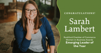 Sarah Lambert named Rockford Chamber of Commerce Women-in-Business Award, Emerging Leader of the Year